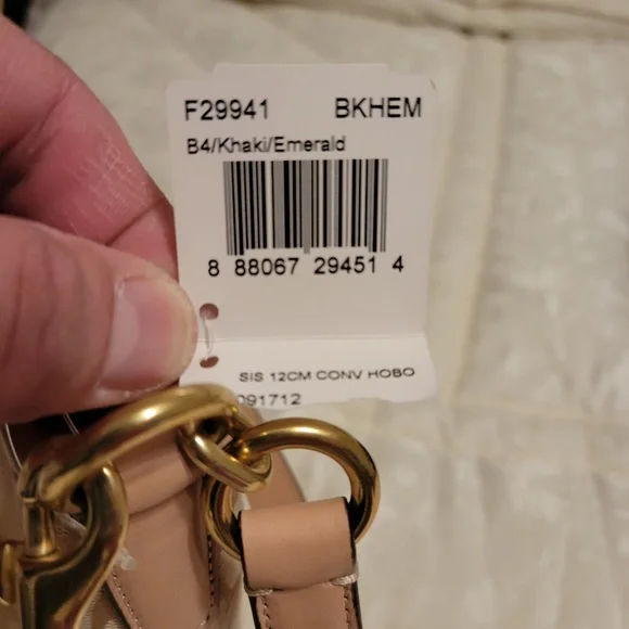 Coach signature stripe convertible hobo - Picture 3 of 3